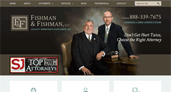 Desktop Screenshot of fishmanandfishmanlaw.com