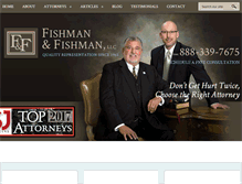 Tablet Screenshot of fishmanandfishmanlaw.com